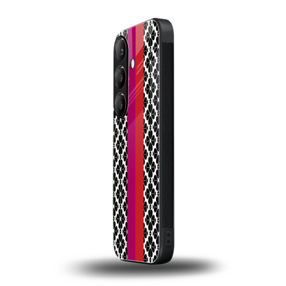 Rosy Noir samsung galaxy s24 mobile cover | shockproof glass phone case