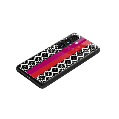 Rosy Noir stylish phone case for samsung galaxy s24 | glossy glass and slim fit