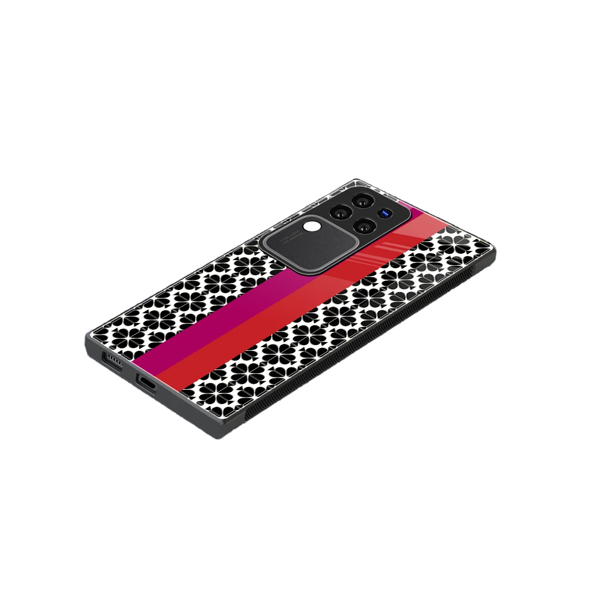 Rosy Noir stylish phone case forvivo v30 pro | glossy glass and slim fit