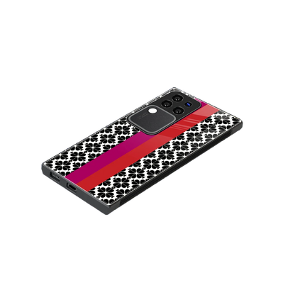 Rosy Noir stylish phone case forvivo v30 pro | glossy glass and slim fit