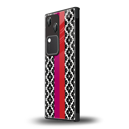 Rosy Noir vivo v30 mobile cover | shockproof glass phone case