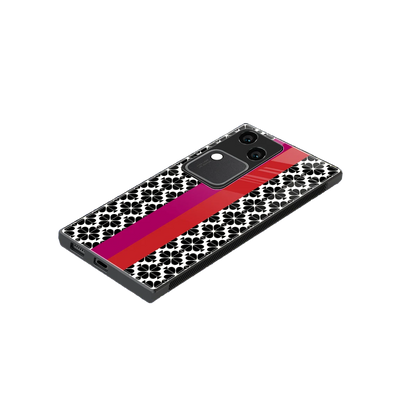 Rosy Noir stylish phone case for vivo v30 | glossy glass and slim fit