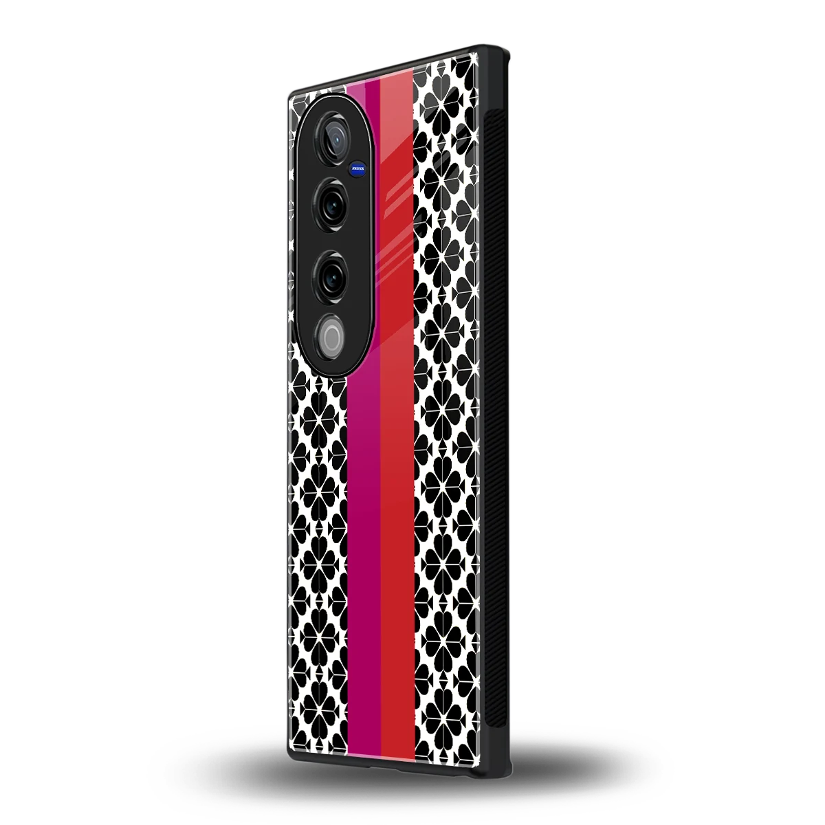 Rosy Noir vivo v40 pro mobile cover | shockproof glass phone case