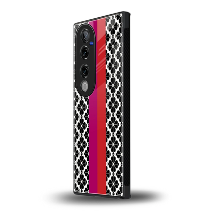 Rosy Noir vivo v40 pro mobile cover | shockproof glass phone case