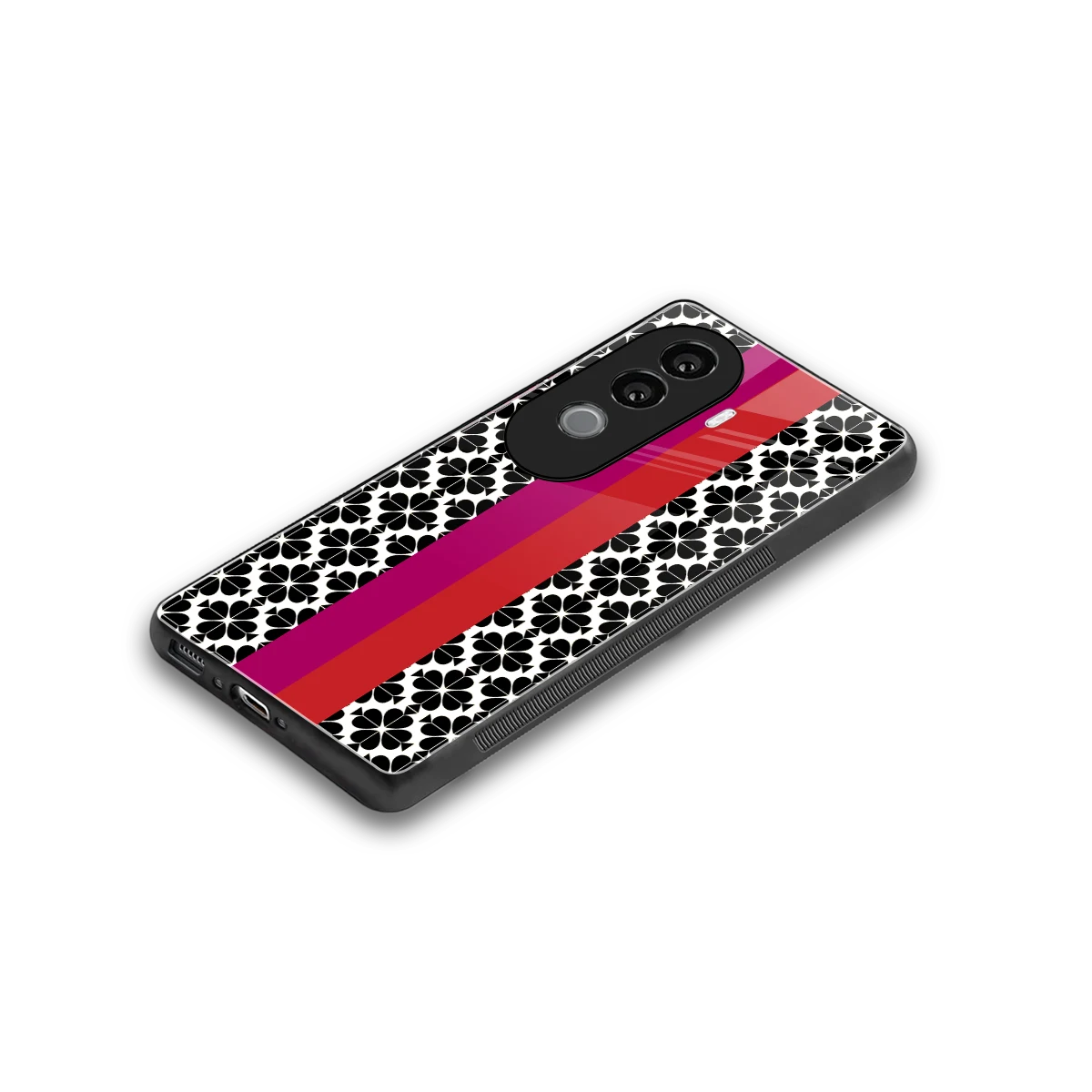 Rosy Noir stylish phone case for vivo v40e | glossy glass and slim fit