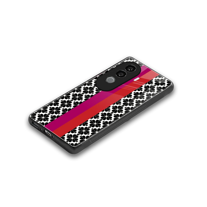 Rosy Noir stylish phone case for vivo v40e | glossy glass and slim fit