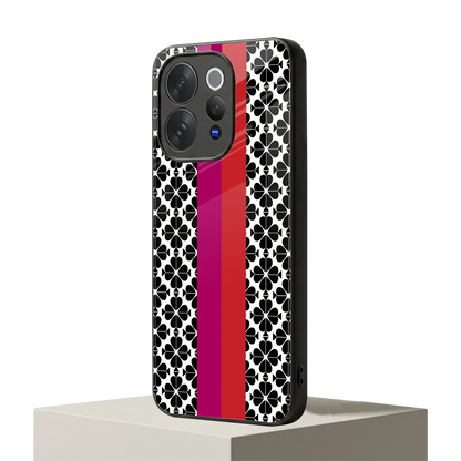 Rosy Noir vivo v70 elite mobile cover | shockproof glass phone case