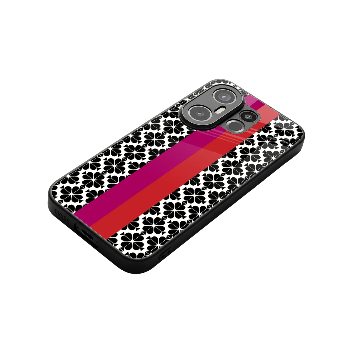 Rosy Noir stylish phone case for vivo x200 fe | glossy glass and slim fit