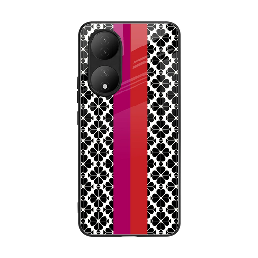 Rosy Noir back phone cover | glass case for Vivo-y100