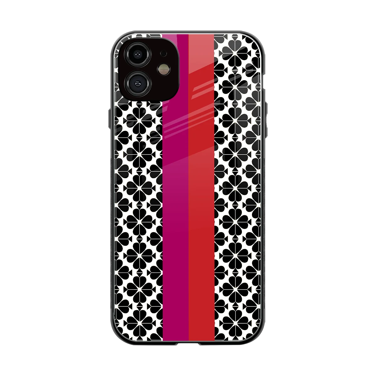 Rosy Noir back phone cover | glass case for iphone 12