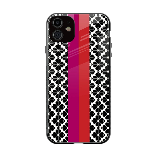 Rosy Noir back phone cover | glass case for iphone 11