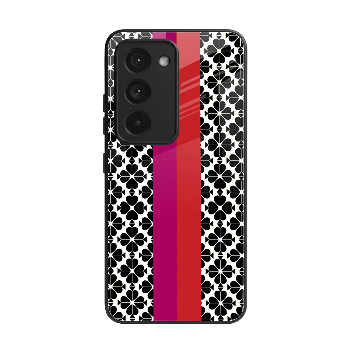 Rosy Noir back phone cover | glass case for redmi 15 5g