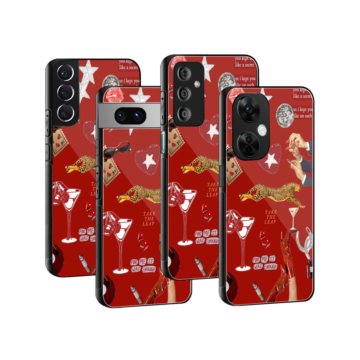 Stylish Glass Back Case for All Smartphones iPhone, Samsung, OnePlus, Pixel, Redmi, Oppo, Vivo, Motorola