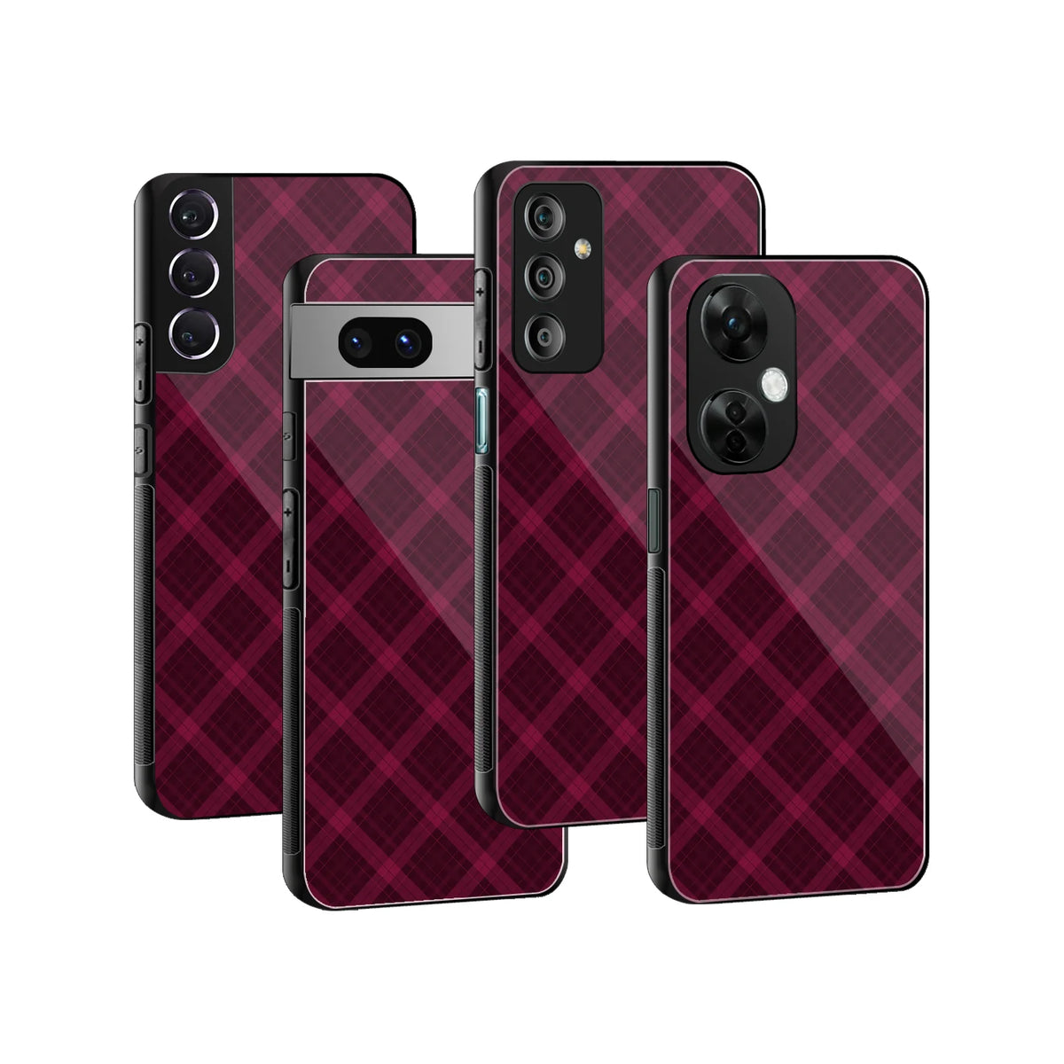 Stylish Glass Back Case for All Smartphones iPhone, Samsung, OnePlus, Pixel, Redmi, Oppo, Vivo, Motorola