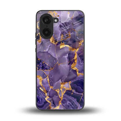 Royal Amethyst back phone cover | glass case for oneplus nord ce5 5g
