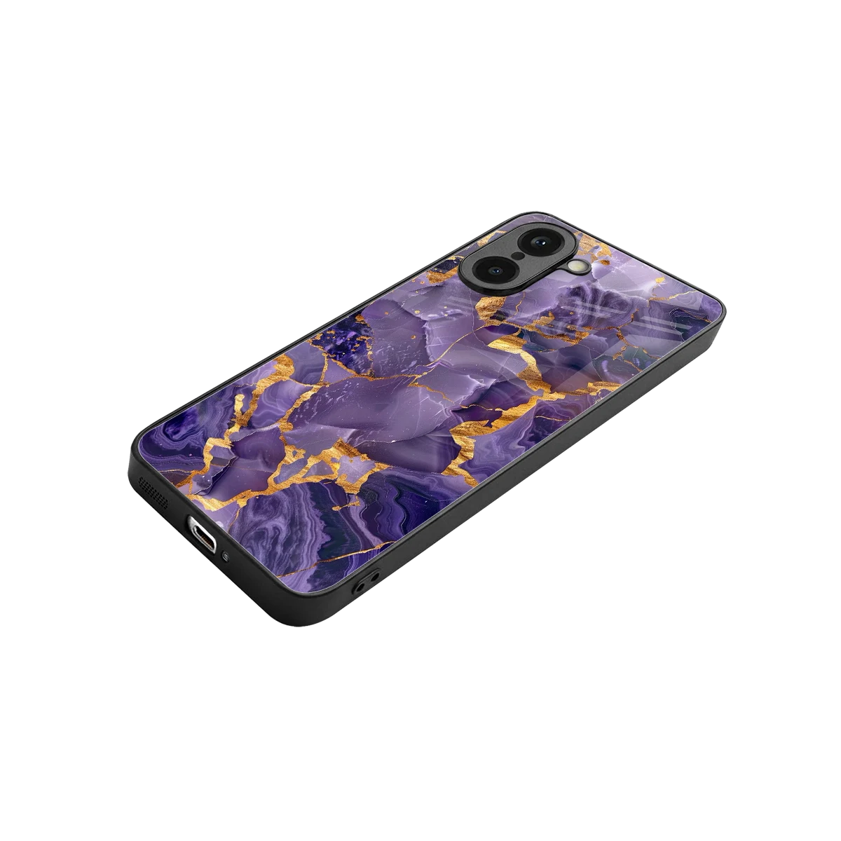 Royal Amethyst stylish phone case for oneplus nord ce5 5g | glossy glass and slim fit