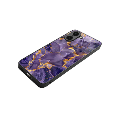 Royal Amethyst stylish phone case for oneplus nord ce5 5g | glossy glass and slim fit