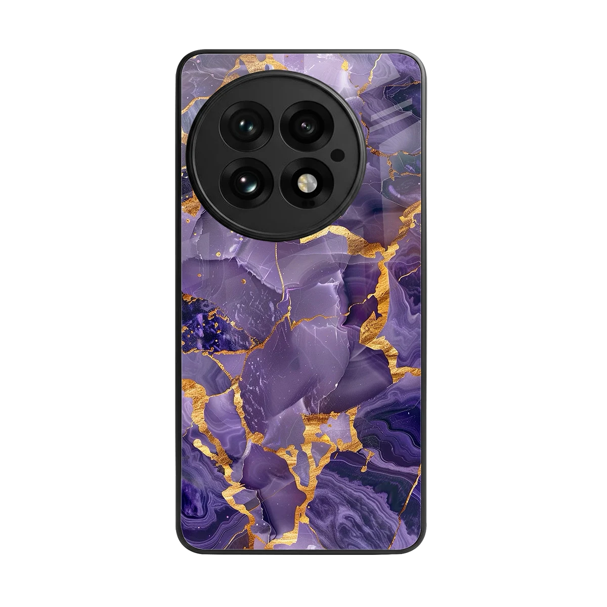 Royal Amethyst back phone cover | glass case for oneplus 13