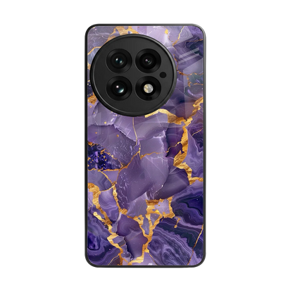 Royal Amethyst back phone cover | glass case for oneplus 13