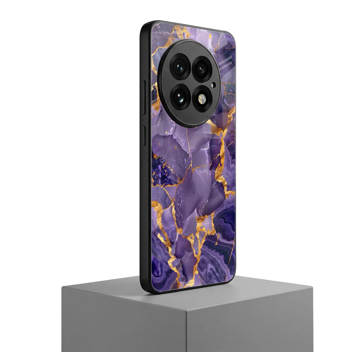 Royal Amethyst oneplus 13 mobile cover | shockproof glass phone case