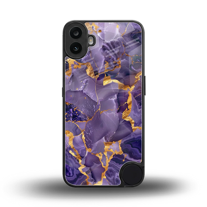 Royal Amethyst back phone cover | glass case for cmf nothing phone 1