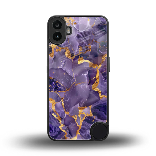Royal Amethyst back phone cover | glass case for cmf nothing phone 1