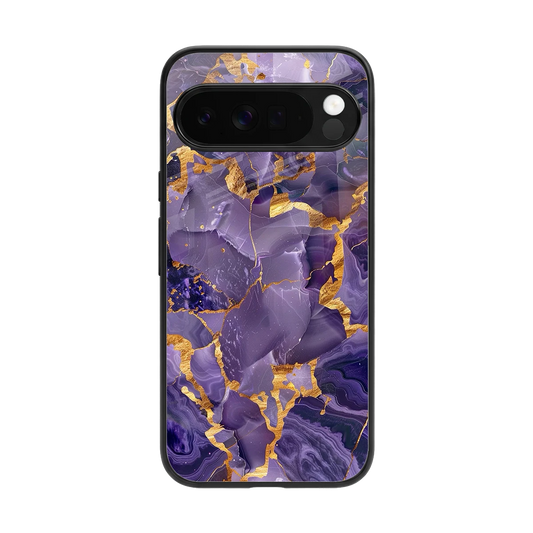 Royal Amethyst back phone cover | glass case for google pixel 10 pro xl