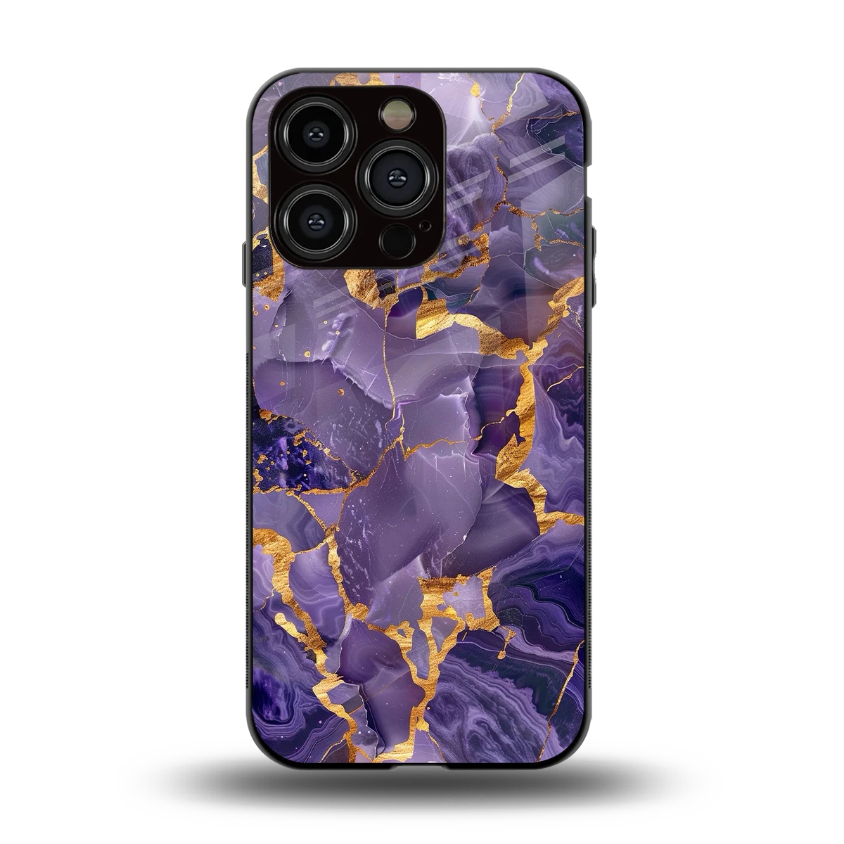 Royal Amethyst back phone cover | glass case for iphone 13 pro