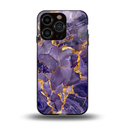 Royal Amethyst back phone cover | glass case for iphone 13 pro