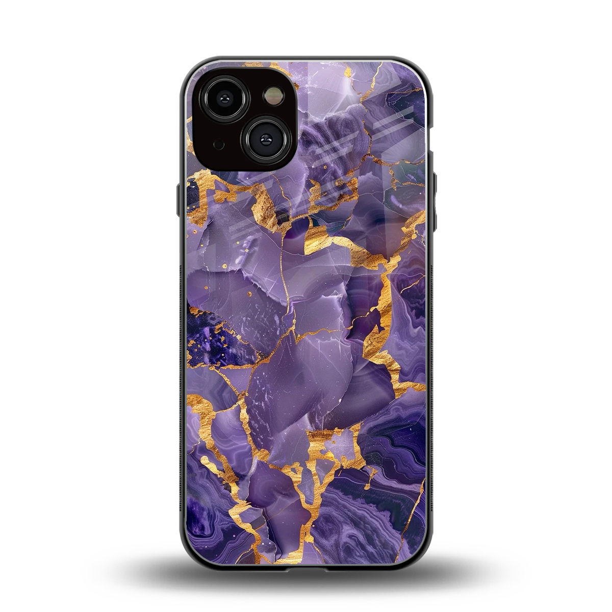 Royal Amethyst back phone cover | glass case for iphone 13