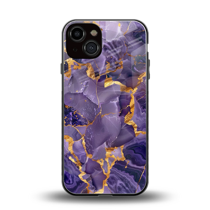 Royal Amethyst back phone cover | glass case for iphone 13
