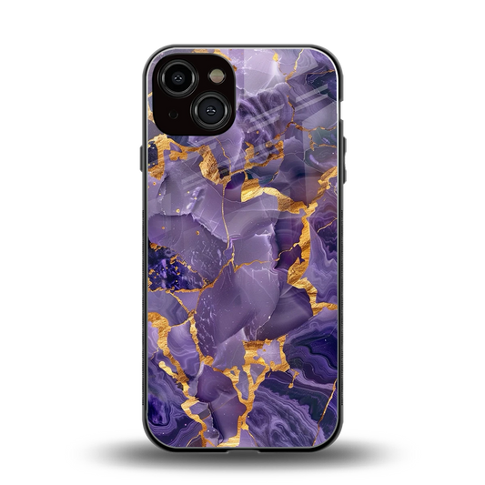 Royal Amethyst back phone cover | glass case for iphone 13