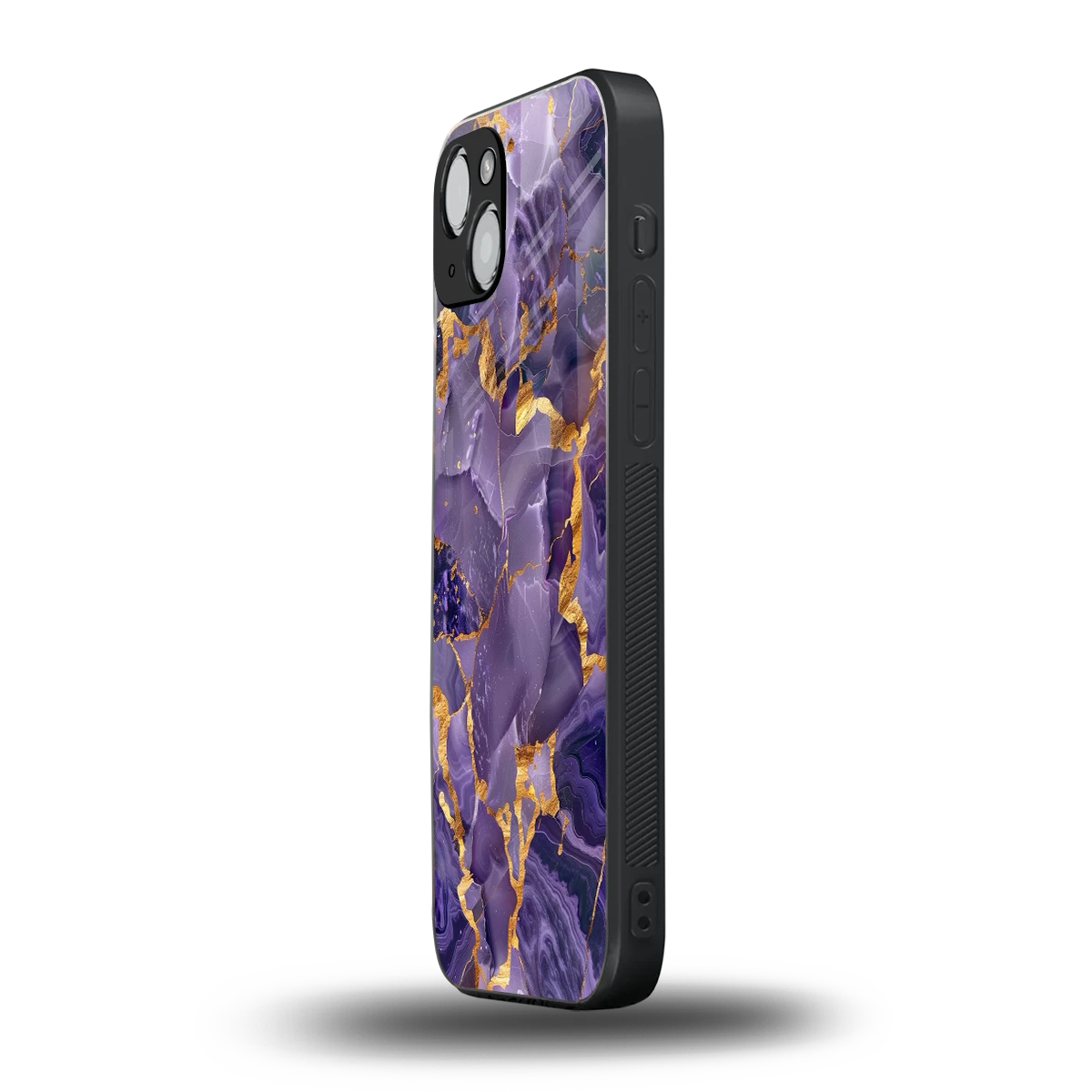 Royal Amethyst iphone 14 plus mobile cover | shockproof glass phone case