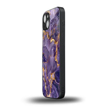 Royal Amethyst iphone 14 plus mobile cover | shockproof glass phone case