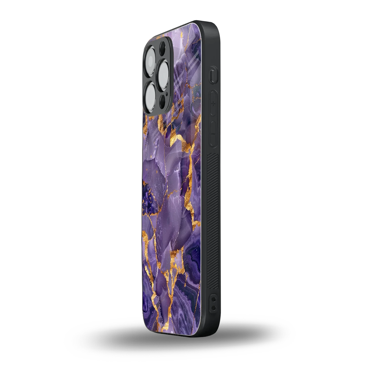 Royal Amethyst iphone 15 pro max mobile cover | shockproof glass phone case