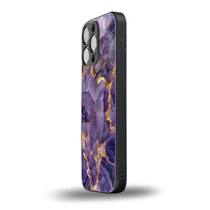 Royal Amethyst iphone 15 pro max mobile cover | shockproof glass phone case