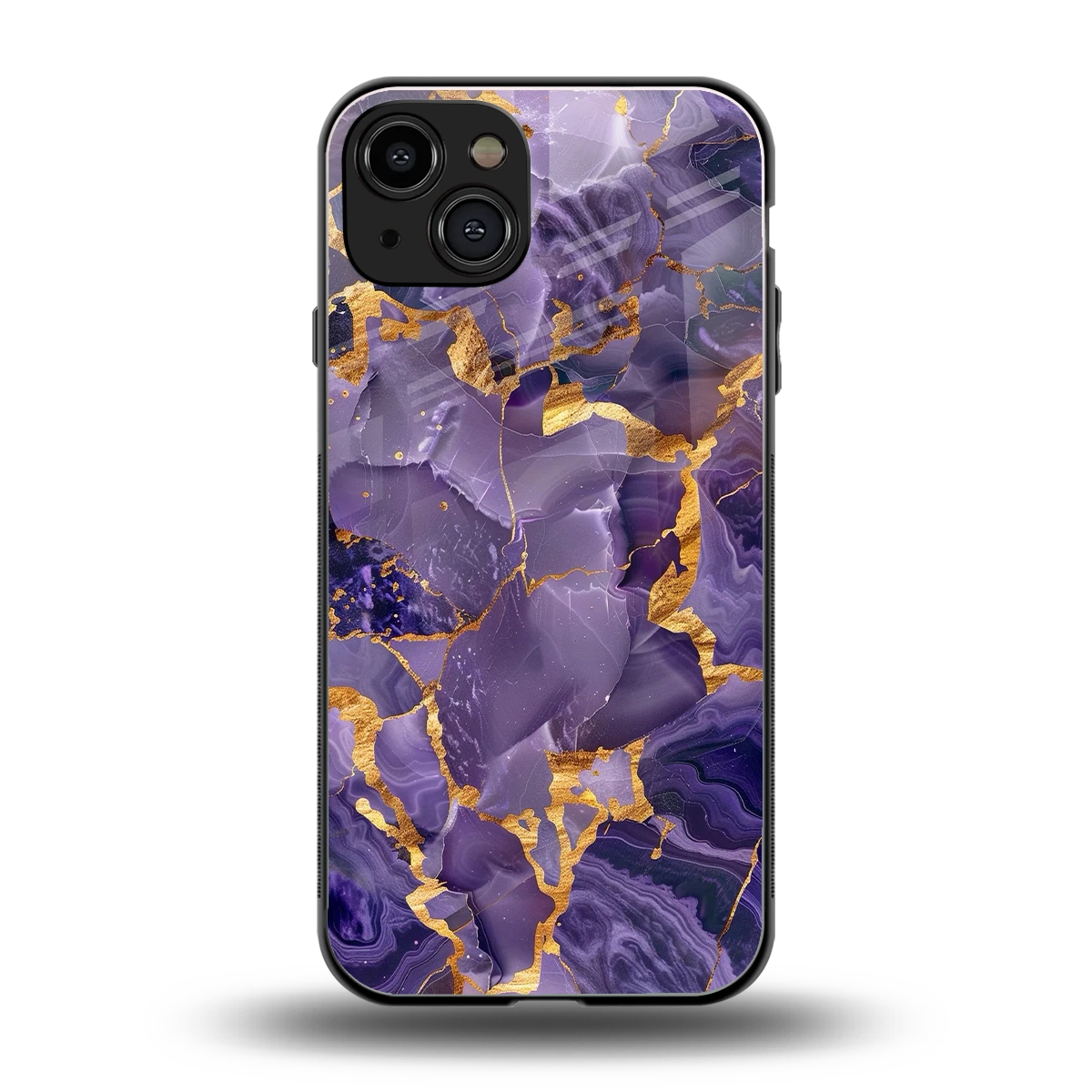Royal Amethyst back phone cover | glass case for iphone 15