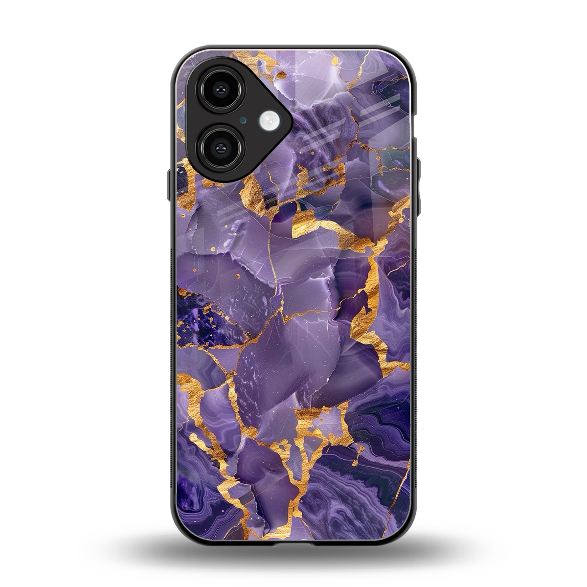 Royal Amethyst back phone cover | glass case for iphone 16