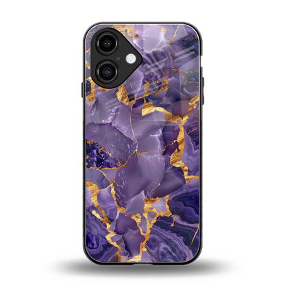 Royal Amethyst back phone cover | glass case for iphone 16
