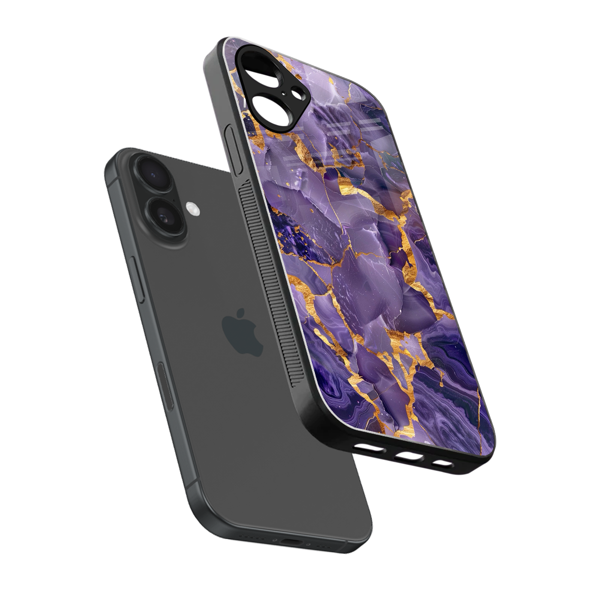 Royal Amethyst Phone Case for Iphone 16 | Glass Case