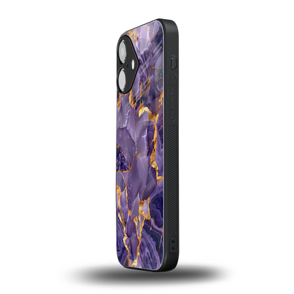 Royal Amethyst iPhone 16 mobile cover | shockproof glass phone case