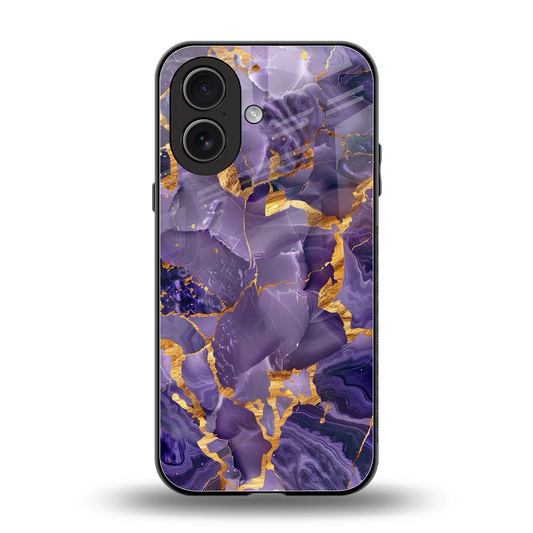 Royal Amethyst back phone cover | glass case for iphone 17