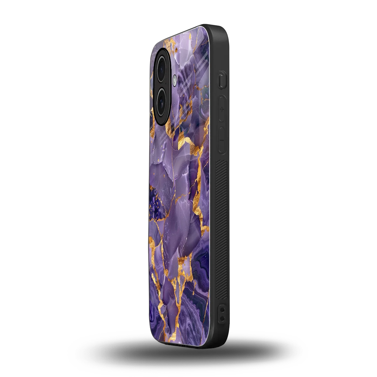Royal Amethyst iphone 17 mobile cover | shockproof glass phone case