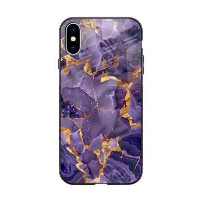 Royal Amethyst back phone cover | glass case for iphone x