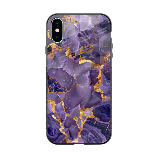 Royal Amethyst back phone cover | glass case for iphone x