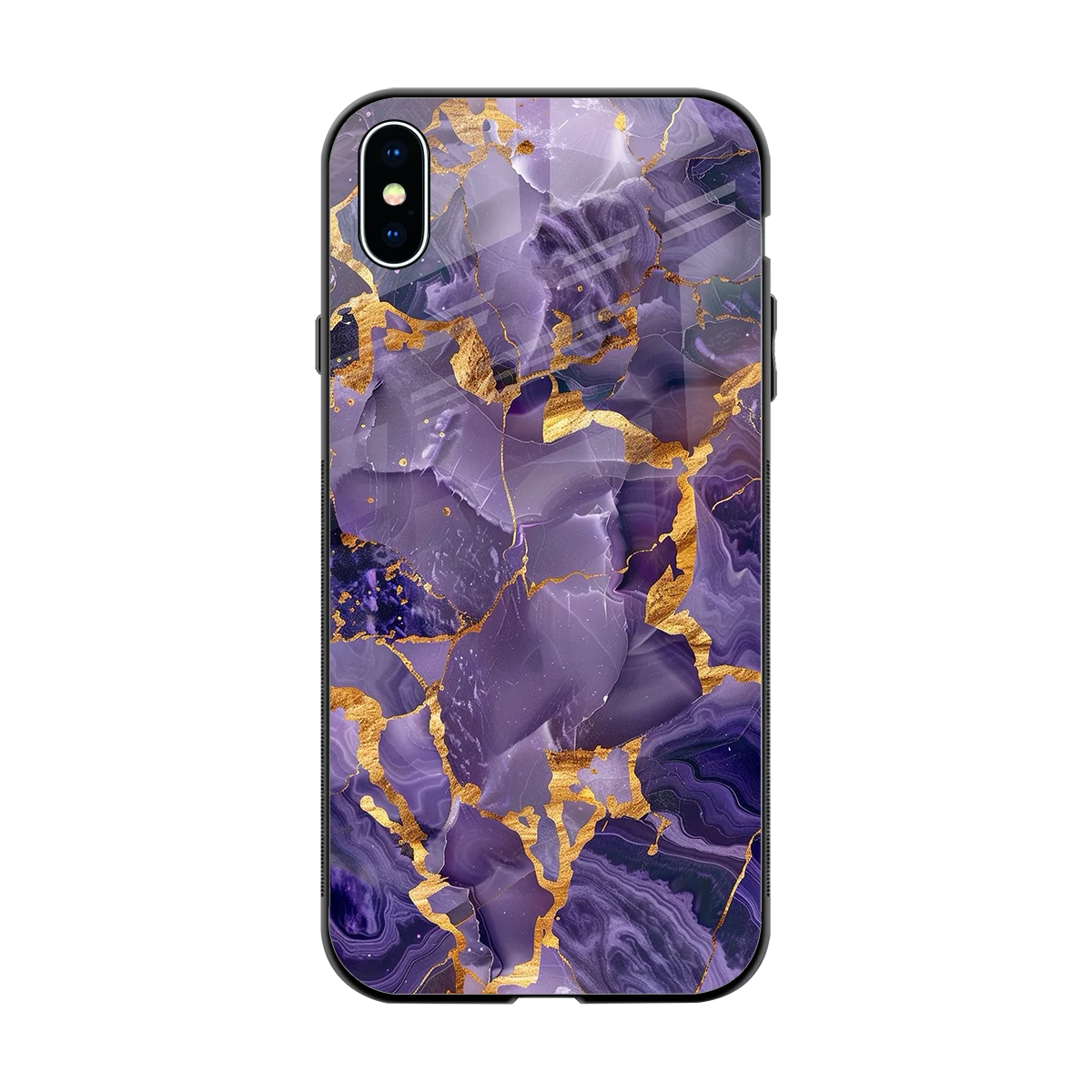 Royal Amethyst back phone cover | glass case for iphone xs max