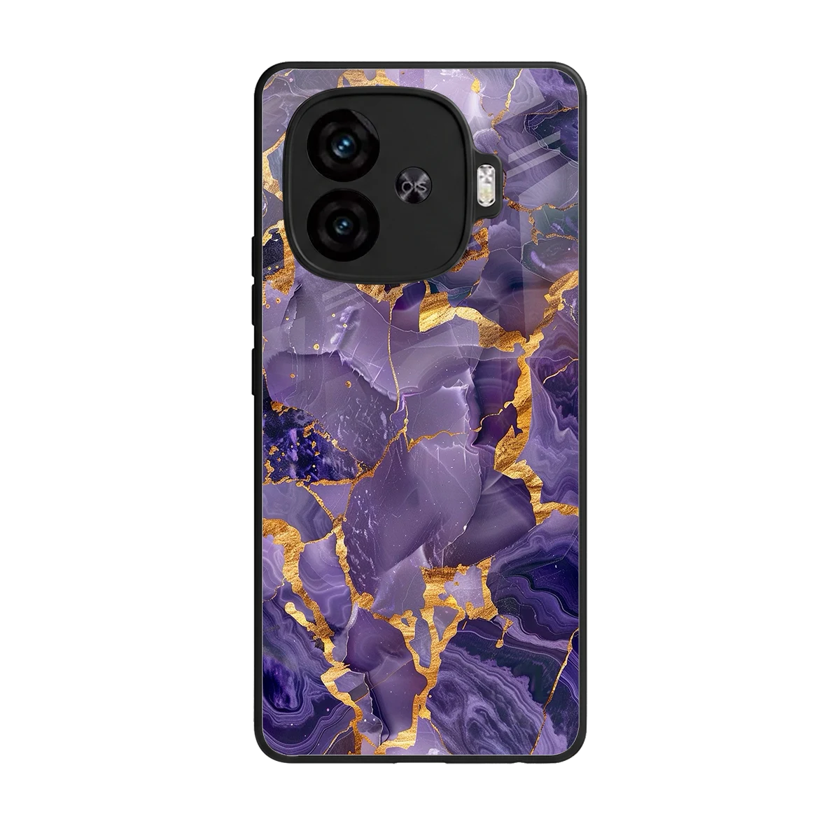 Royal Amethyst back phone cover | glass case for iqoo neo 10r 5g