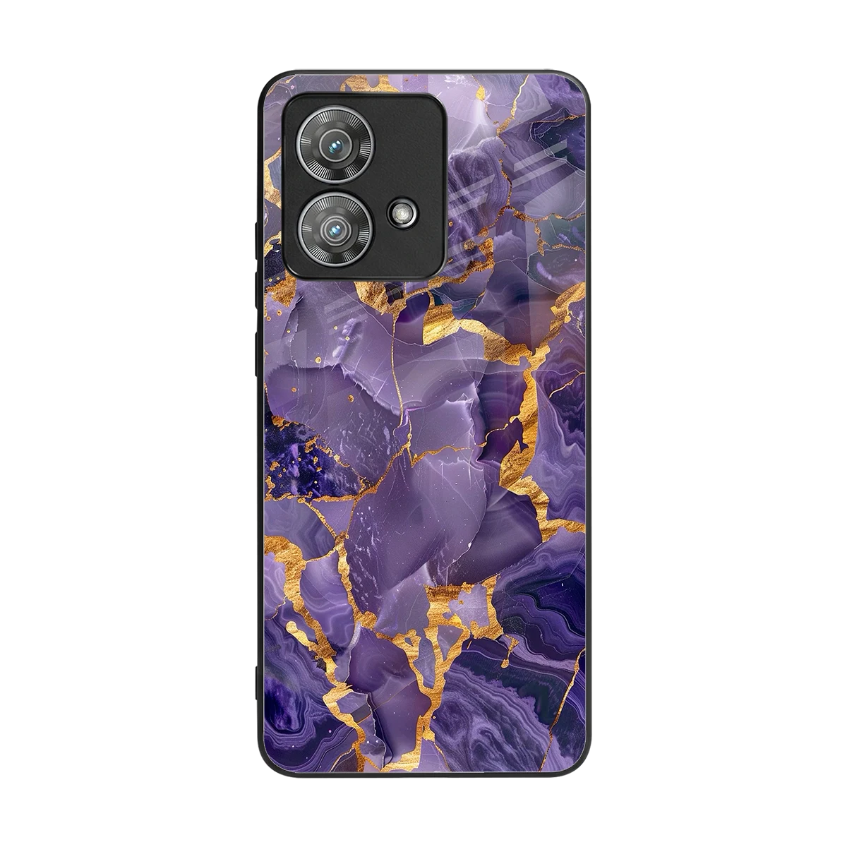 Royal Amethyst back phone cover | glass case for motorola edge 40 neo 5g