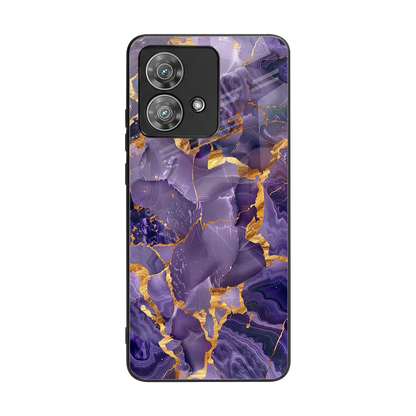 Royal Amethyst back phone cover | glass case for motorola edge 40 neo 5g