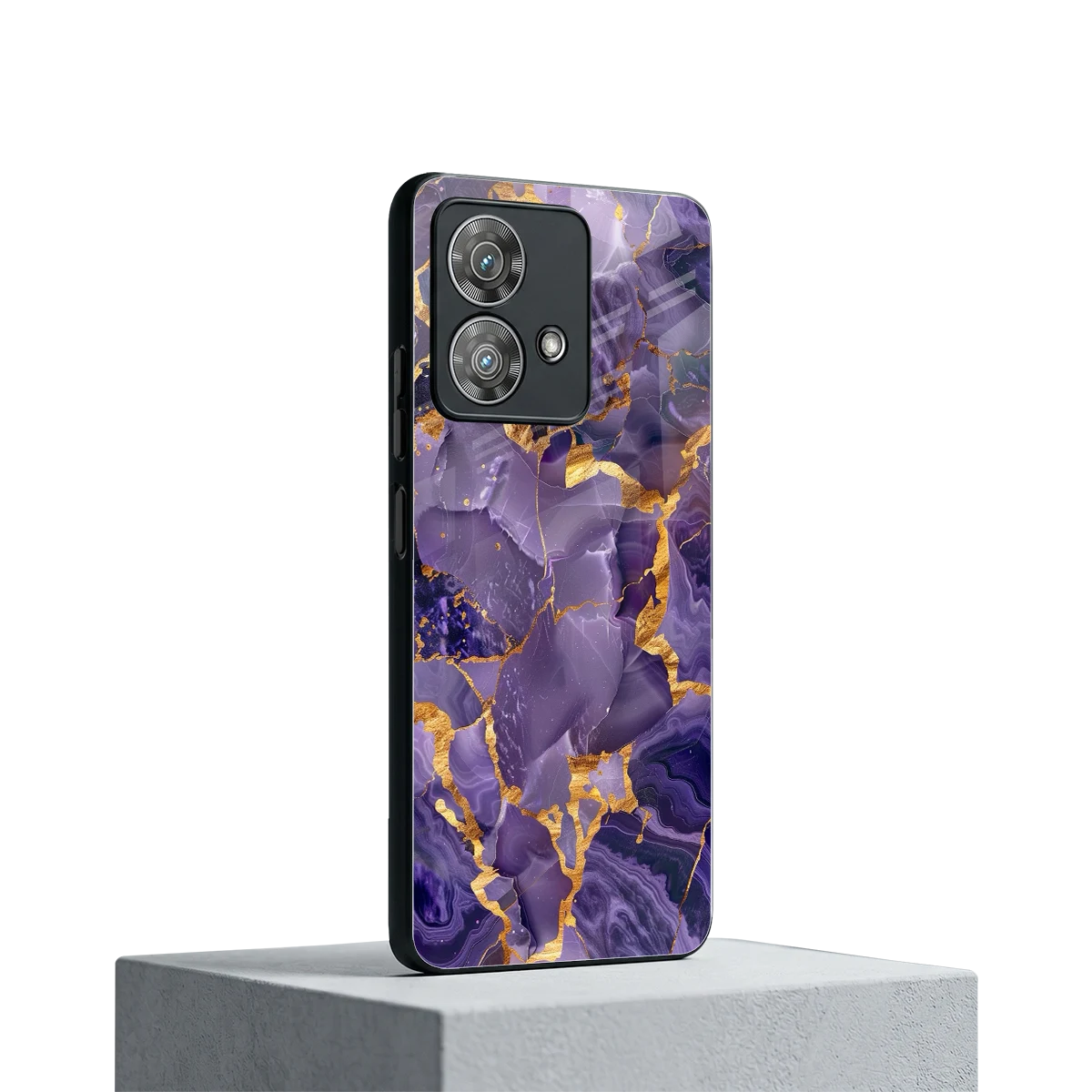 Royal Amethyst motorola edge 40 neo 5g mobile cover | shockproof glass phone case